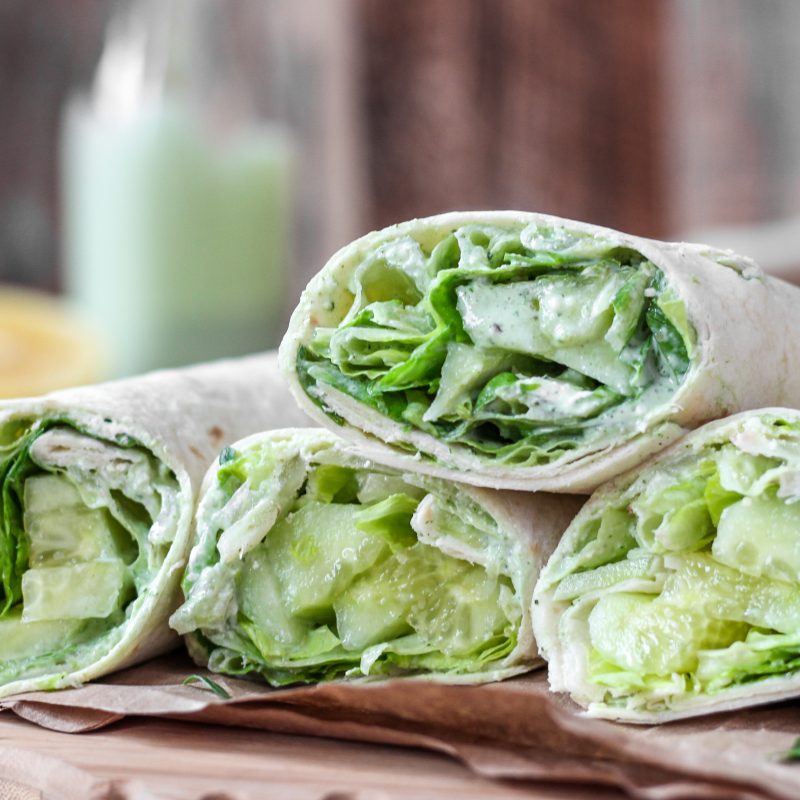 Cucumber Wraps with Green Goddess Dressing A Seasoned Greeting