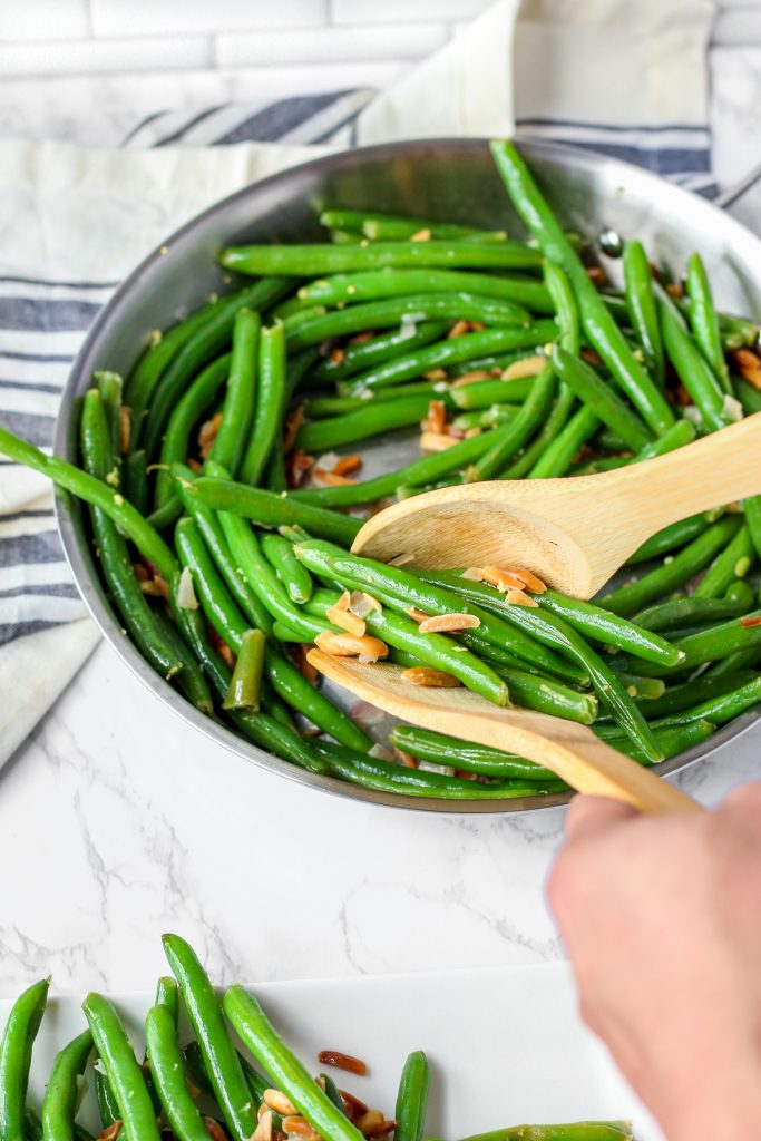 Green Beans with Toasted Almonds and Lemon A Seasoned Greeting