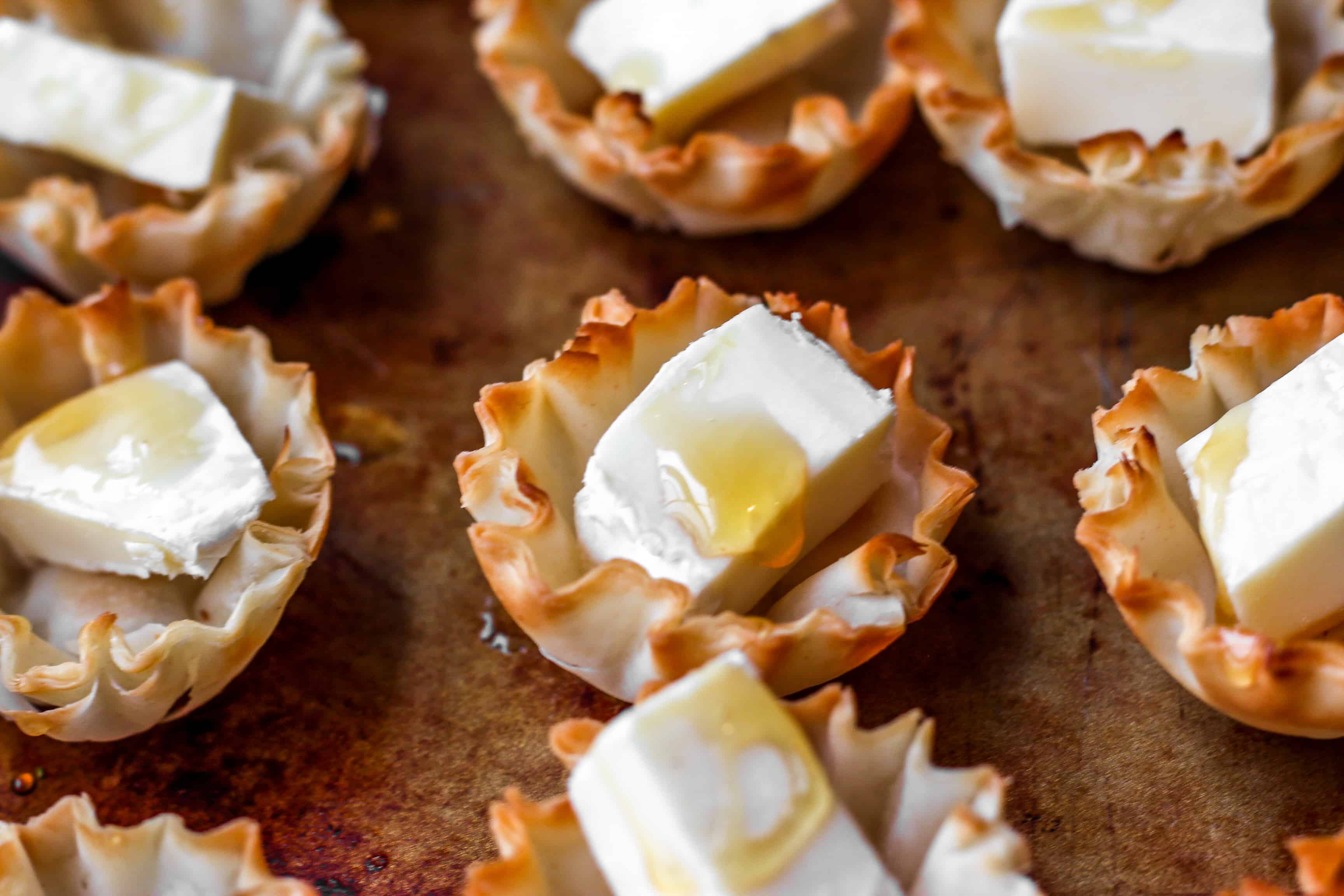Brie Bacon and Mushroom Phyllo Cups A Seasoned Greeting
