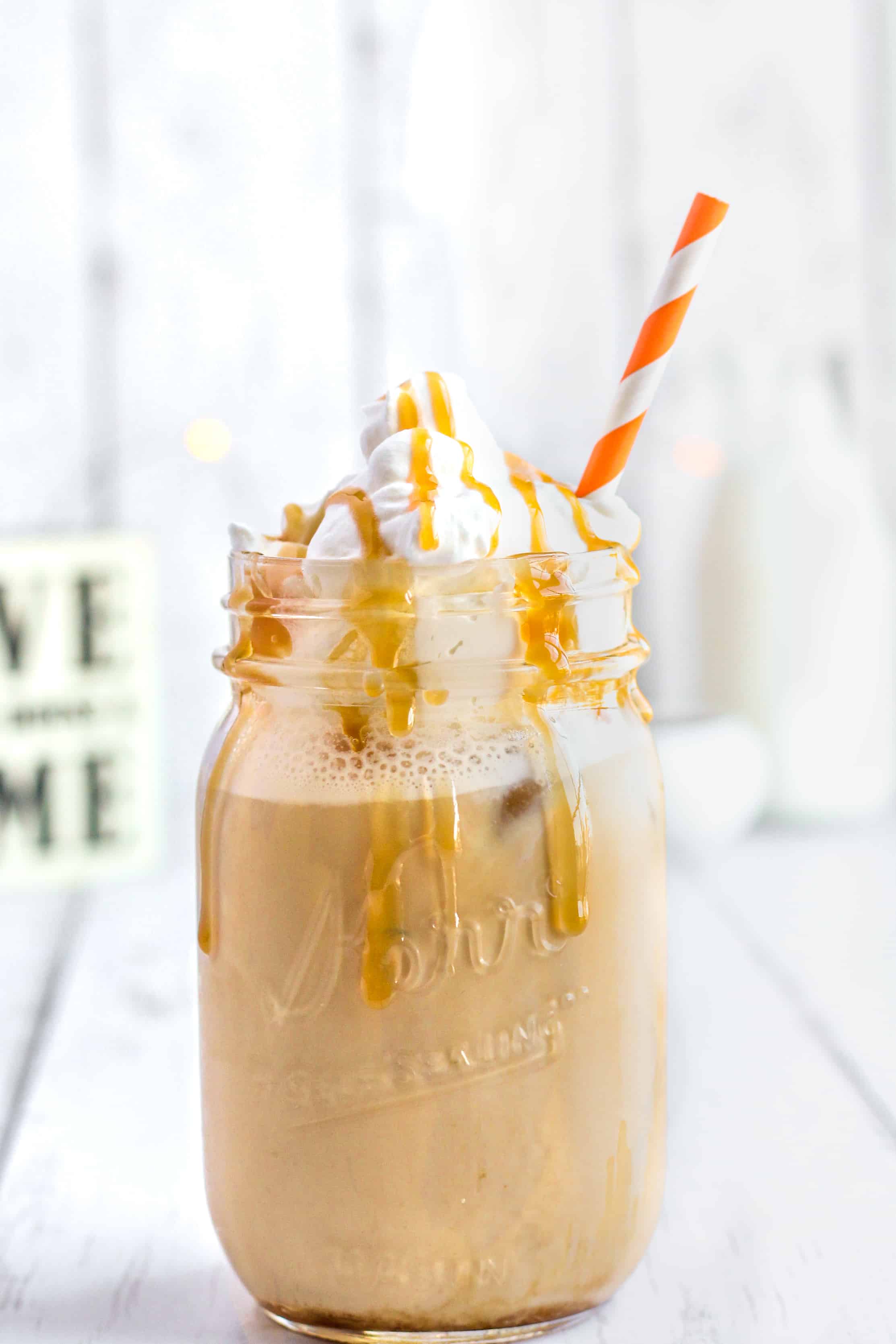 Iced Caramel Latte A Seasoned Greeting Coffee house at home