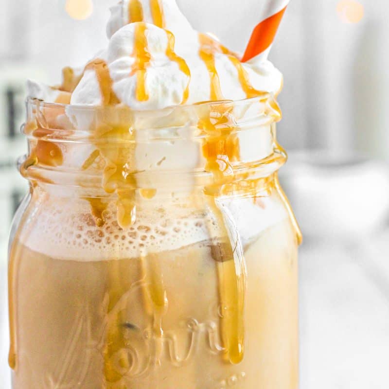 Iced Caramel Latte A Seasoned Greeting Coffee house at home