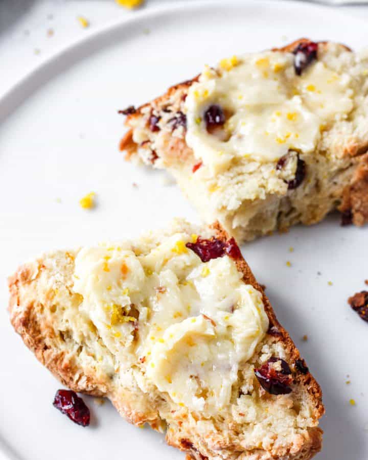 orange cranberry soda bread