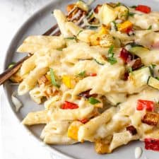 Creamy Vegetable Pasta - A Seasoned Greeting