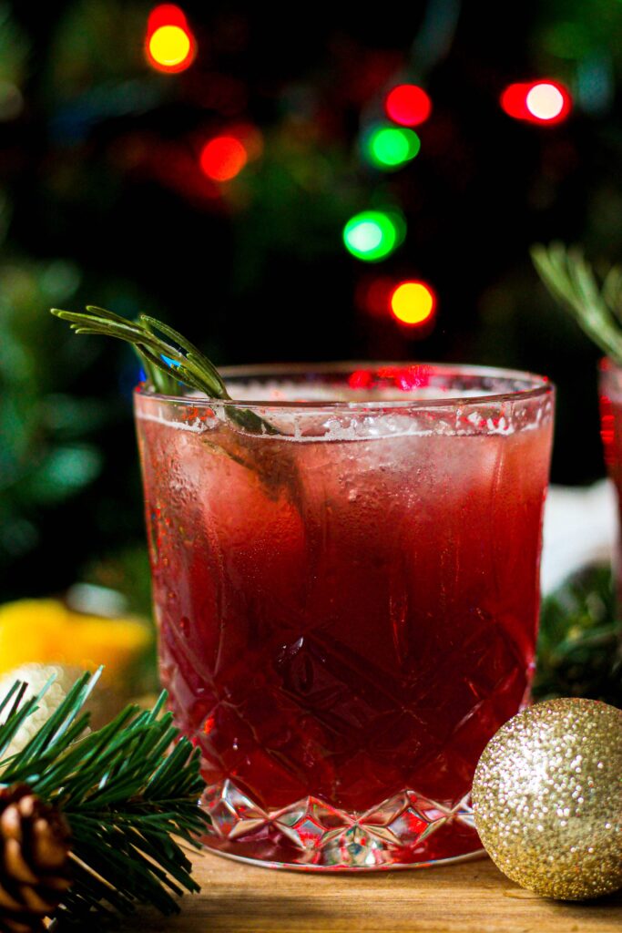 Sparkling Elderflower Pomegranate Cocktail - A Seasoned Greeting