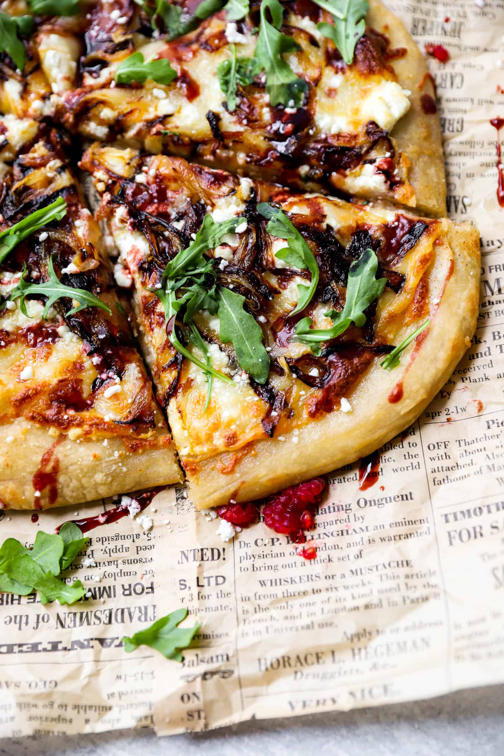 Goat Cheese and Onion Pizza A Seasoned Greeting