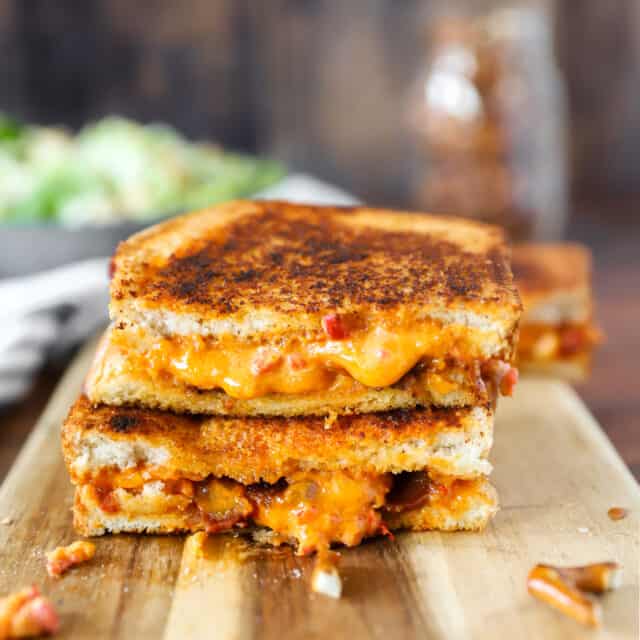 Pimento Cheese Grilled Cheese - A Seasoned Greeting