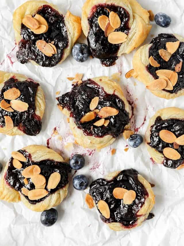 Blueberry Pastry Danishes