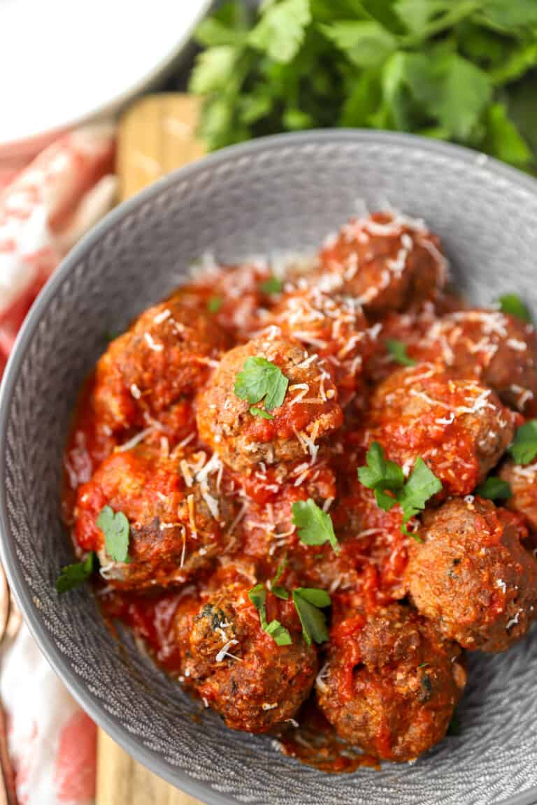 Easy Baked Meatballs A Seasoned Greeting