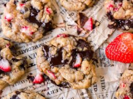 Strawberry Chocolate Cookies - A Seasoned Greeting
