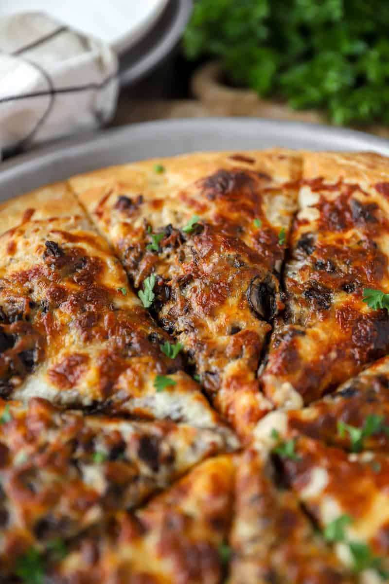 Mushroom Marsala Pizza